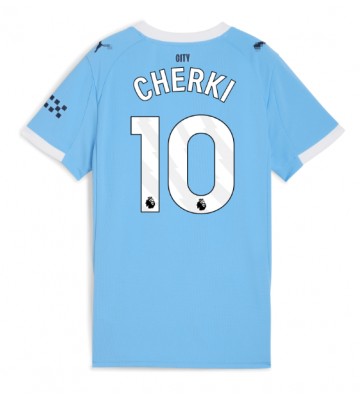 Lacne Ženy Futbalové dres Manchester City Rayan Cherki #10 2025-26 Krátky Rukáv - Domáci